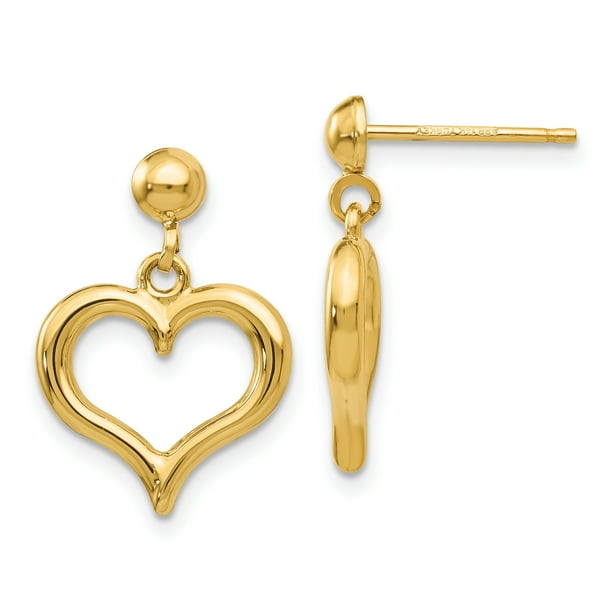 Beautiful 14K Gold Polished Post Earrings Beautiful 14K Gold Polished Post Earrings
